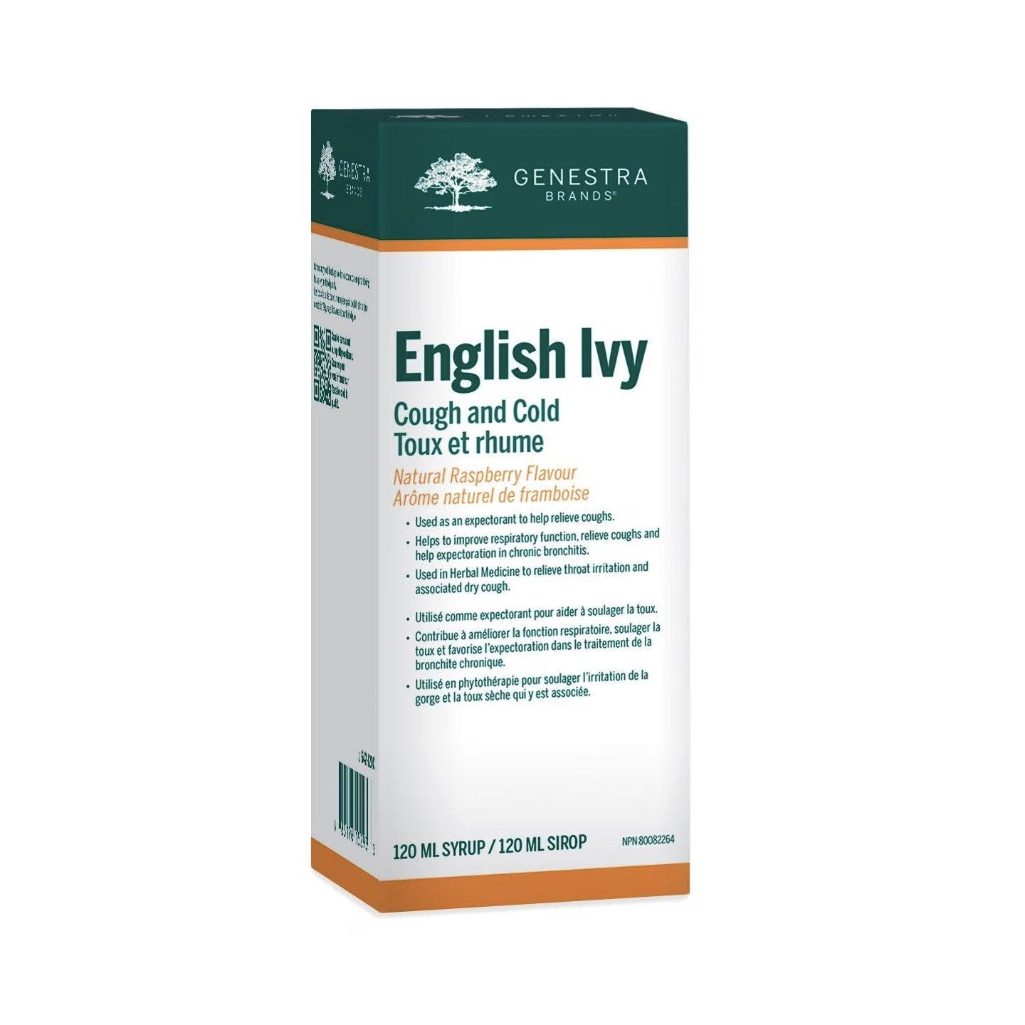 Sirop pour la toux et rhume au lierre - English Ivy - Genestra Brands - 120ml